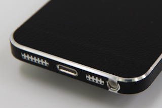 iPhone5・iPhone5sサイドフレーム用レザー調シートブラック iPhone5・iPhone5sサイドフレーム用レザー調シートブラック