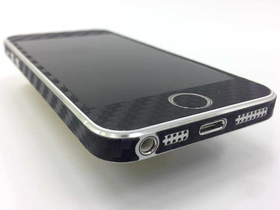 iPhone5・iPhone5sサイドフレーム用カーボン調シート黒 iPhone5・iPhone5sサイドフレーム用カーボン調シート黒